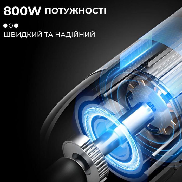 Блендер ручной погружной 4 в 1 облегченный нержавейка 800 Вт 2 режима скорости чаша 2 л Sokany SM-768-4