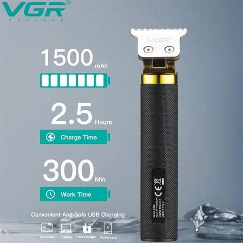 Машинка (триммер) для стрижки волосся та бороди VGR V-082, Professional, 3 насадки, STRONG BATTERY